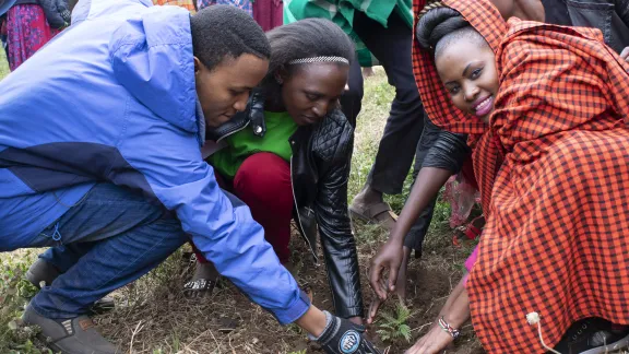  Young people from the Kenya Evangelical Lutheran Church lead a tree-planting campaign. Photo: KELC Youth  