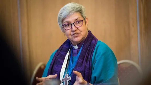 Evangelical Lutheran Church in Canada National Bishop Susan Johnson pictured in 2017 at the LWF Twelfth Assembly in Windhoek, Namibia. Photo: LWF/Albin Hillert