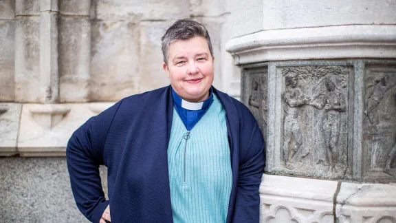 Rev. Charlotte Frycklund serves as the Church of Swedenâs âinternet priest.â Photo by: Argument/Pierre Eriksson