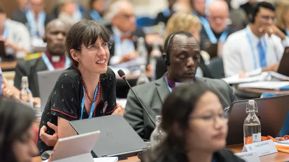 Olga NavrÃ¡tilovÃ¡ from the Evangelical Church of Czech Brethren. Photo: LWF/Albin Hillert