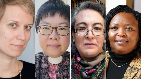 During a 30 March webinar, four ordained women from Mexico, Austria, Tanzania and Malaysia talked about the challenges they face and responsibilities they share in bringing an alternative voice to the highest levels of church leadership. Photo: Composite