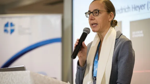 Prof. Dr Jennifer Wasmuth, Director of the Institute for Ecumenical Research in Strasbourg, France. Photo: LWF/Albin Hillert 