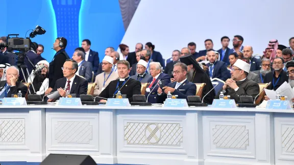 LWF Vice-President Viilma represented the LWF at the 7th congress of world and traditional religious leaders in Kazakhstan.