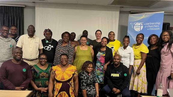 Participants in a Council for World Mission roundtable on gender-based violence which culminated in the dialogue jointly organized with LWF and WCC. Photo: CWM/Damon Mkandawire