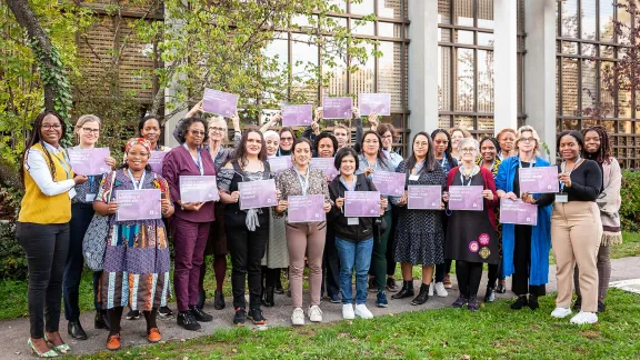 Participants at a 2022 Women's  Human Rights Advocacy Training session, at the Ecumenical Center in Geneva (Swizerland). Photo: LWF/S. Gallay