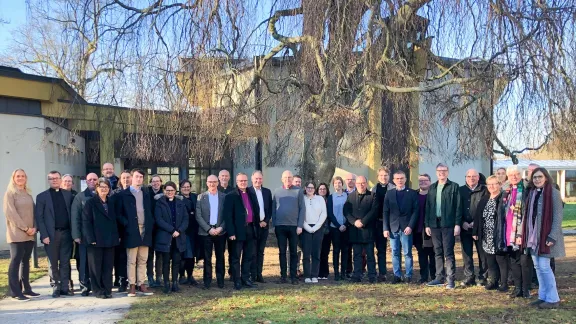 Delegierte der Kirchen aus der Region Nordische Länder sind in Höör zu einer Tagung zur Vorbereitung auf die Dreizehnte LWB-Vollversammlung im September in Krakau zusammengekommen. Foto: LWB/I. Lukas 