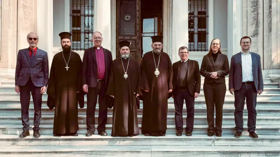 Participants at the Preparatory Committee meeting for the 18th plenary session of the Joint International Commission on the Theological Dialogue between the Lutheran World Federation and the Orthodox Church, held in Halki, Turkey. Photo: Stavropegial monastery