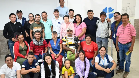 In November 2022, mine accident survivors gathered together in the city of Arauca. Photo: FELM