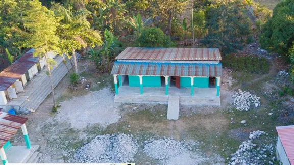 Aerial view of Ecole Lespwa. Photo: LWF/ P. Raymond