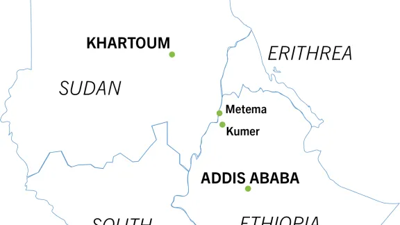 Ethiopia Metema - map