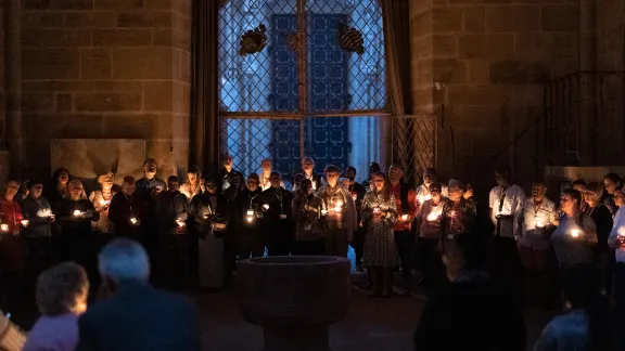 Ein Gottesdienst bei der Partnerschaftstagung der Evangelisch-Lutherischen Landeskirche Sachsens, die unter dem Thema „…, dass ich euch gebe Zukunft und Hoffnung“ (Jer. 29,11) statt