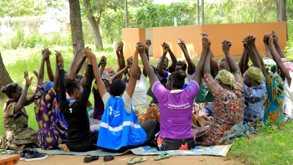 Mental health therapy session in Adjumani refugee settlement, Uganda