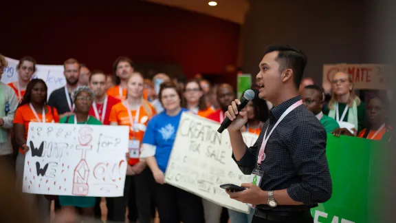 Youth lead a climate march