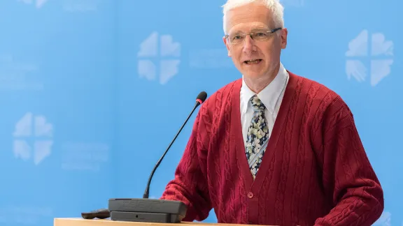 Jean-Daniel Plüss, Chair of the European Pentecostal Charismatic Research Association and co-chair of the first international dialogue between the LWF and the Pentecostal World Fellowship. Photo: LWF/A. Hillert