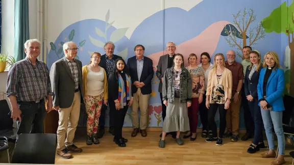 Members of the LWF European Diaconal Process working group, when they visited the Dévai Fogadó community center in Budapest. Photo: ELCH