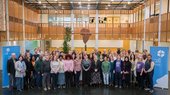 The LWF headquarters are in Geneva, Switzerland. Led by the General Secretary with support from the Communion Office Leadership Team, staff based in Geneva and other cities around the world carry out the work mandated by the Assembly and Council, and facilitate collaboration with the member churches, related agencies, theological institutions, ecumenical and other partners. Photo: LWF/Albin Hillert