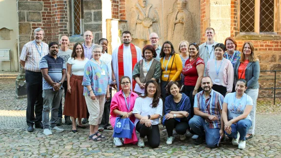 Participants and facilitators of the Seventh Lay Leaders Seminar after the Communion service in the Corpus Christi Chapel in Wittenberg, Germany. Photo: LWF/A. Weyermüller