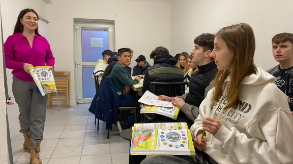 Students attend language classes in Nitra, Slovakia. Photo: LWF/ R. Meissner