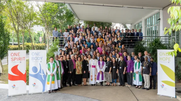 Participants of the Asia Pre-Assembly held in Malaysia in 2023 to prepare for the Thirteenth Assembly in Poland. Photo: LWF/Jotham Lee