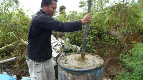 Green farming techniques in Indonesia. Photo: LWF Asia