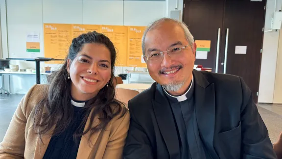 Rev. Sally Azar and Rev. Dr Sivin Kit led the workshop in Iceland. Photo: LWF/A. Danielsson 