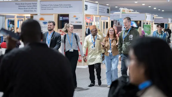 LWF delegates to the United Nations climate summit COP29 taking place in Baku, Azerbaijan. Photo: LWF/Albin Hillert