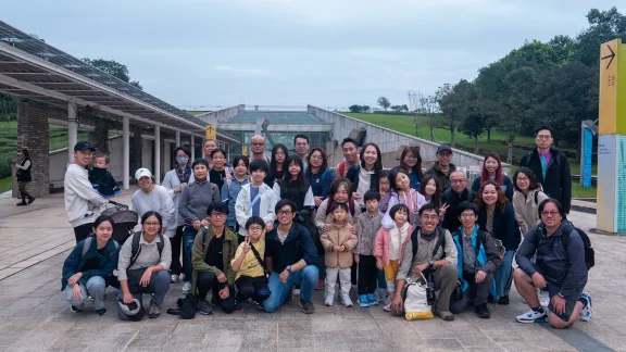 A group tour to learn about biodiversity in Hong Kong Wetland Park. Photo: Praise Lutheran Church, Hong Kong