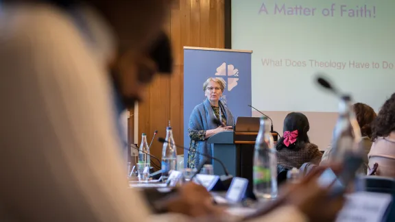 Rev. Dr Arnfríður Guðmundsdóttir, LWF Vice President for the Nordic region and keynote speaker at the Gender Justice Consultation