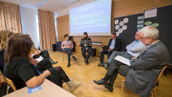 Cross regional conversation underway in Vienna at the Consultation convened by the LWF. Photo: LWF/A. Hillert