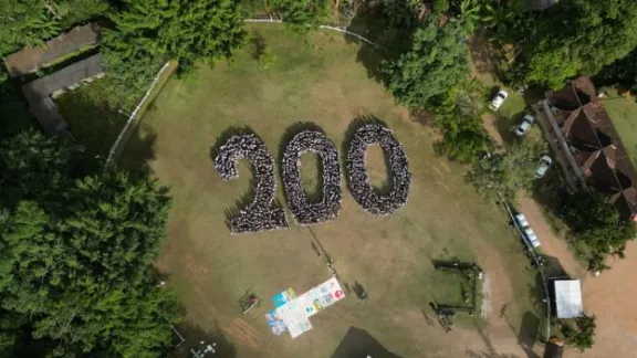 El CONGRENAJE fue el marco para el lanzamiento del inicio de las festividades de los 200 años de la Presencia Luterana en Brasil, que se cumple en 2024. Foto: IECLB