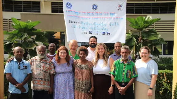 Members of the North Carolina Synod delegation and their counterparts from the ELCPNG Yabem District. Photo: ELCA/Y. Franklin Ishida