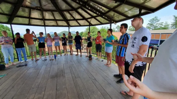 Each day was marked by morning devotionals led by different congregations in the district, ending with nighttime reflections around the campfire.