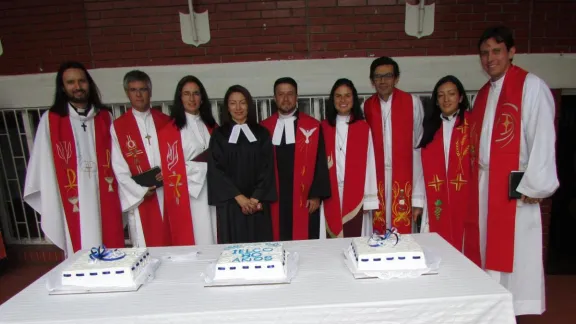 Pastores y Pastoras de la IELCO en la conmemoración de los 80 años. Foto: IELCO