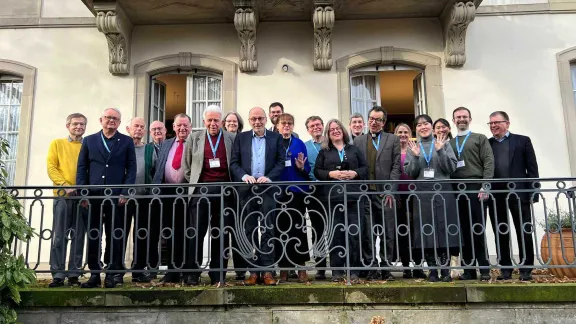 Teilnehmende an der Konferenz zum 25-jährigen Jubiläum der Gemeinsamen Erklärung zur Rechtfertigungslehre am Institut für Ökumenische Forschung in Straßburg. Foto: Anna Diebold