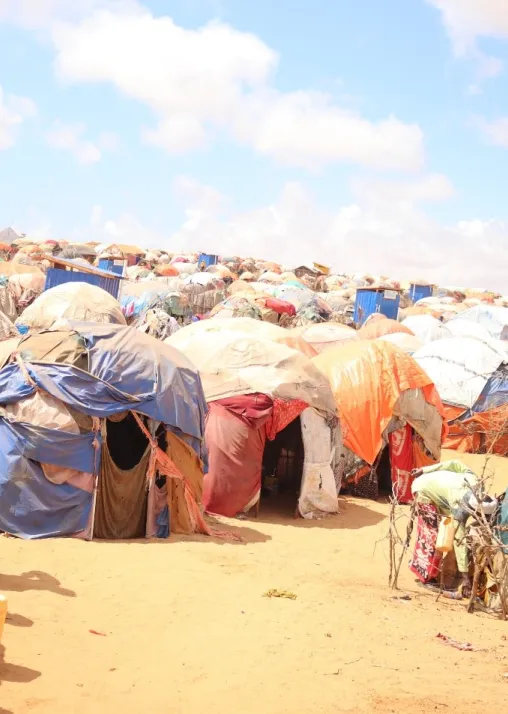 Somalia - Makeshift huts