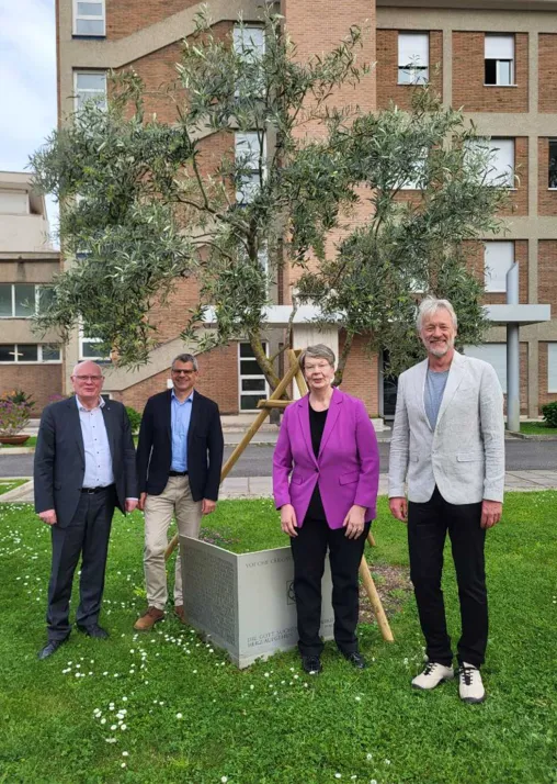 Bishop Kristina Kühnbaum-Schmidt with the leadership of EKLI. Photo: GNC/ ELKI