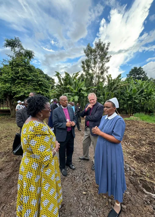 The LWF President is Bishop Henrik Stubkjær, Evangelical Lutheran Church in Denmark. His first official visit to the communion’s churches in April 2024 was to Tanzania and Ethiopia. On his itinerary in Tanzania, Bishop Stubkjær, witnessed how the sisters of the Community of Hope in Moshi are promoting renewable energy and climate friendly agriculture. Photo: LWF/A. Danielsson