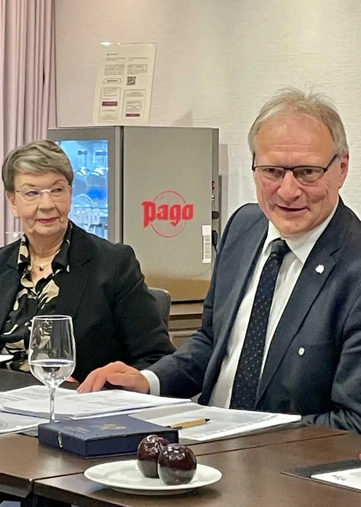 LWF President Henrik Stubkjær and LWF Vice-President for Central Western Europe Bishop Kristina Kühnbaum-Schmidt. Photo: VELKD/Frank Hofman